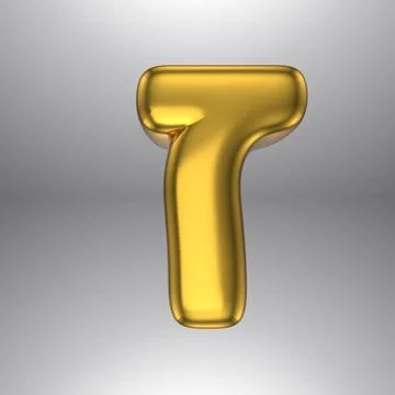 Gold realistic 3D rendering Hebrew alphabet, shiny metallic jewfish symbols and Stock Illustration