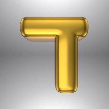 Gold realistic 3D rendering Hebrew alphabet, shiny metallic jewfish symbols and Stock Illustration