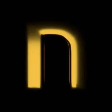 Gold realistic 3D rendering Hebrew alphabet, shiny metallic jewfish symbols and Stock Illustration