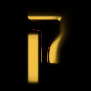 Gold realistic 3D rendering Hebrew alphabet, shiny metallic jewfish symbols and Stock Illustration