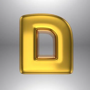 Gold realistic 3D rendering Hebrew alphabet, shiny metallic jewfish symbols and Stock Illustration