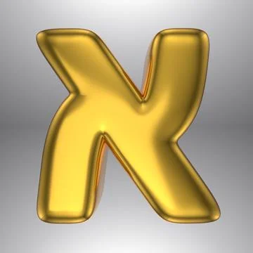 Gold realistic 3D rendering Hebrew alphabet, shiny metallic jewfish symbols and Stock Illustration