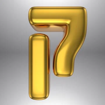 Gold realistic 3D rendering Hebrew alphabet, shiny metallic jewfish symbols and Stock Illustration