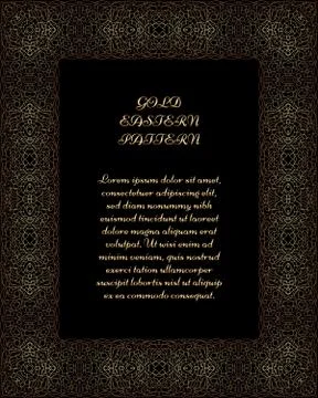 Gold rectangular frame イラスト素材