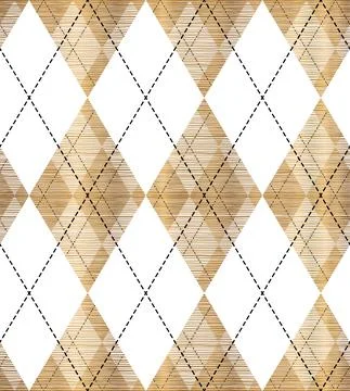 Gold Rhombus Pattern Design in Elegant Modern Style Stock Illustration