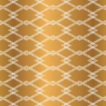 Gold Rhombus Seamless Pattern Design Illustrazione stock