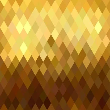 Gold rhombus seamless pattern low poly origami Stock Illustration