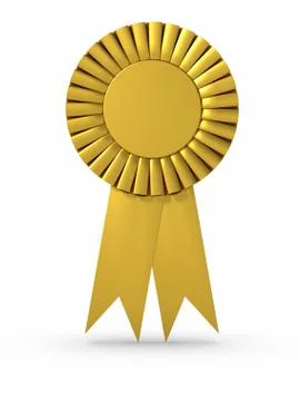 Gold ribbon Illustrazione stock