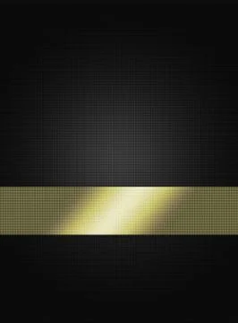 A gold ribbon with reflection Stock Illustration