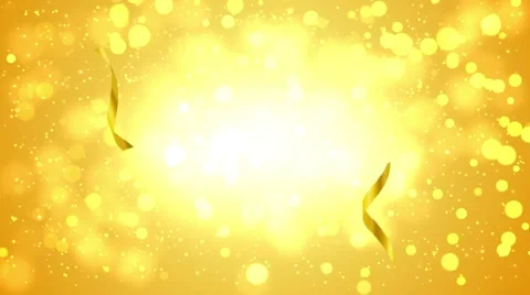 Gold Ribbons Video stock 45236120