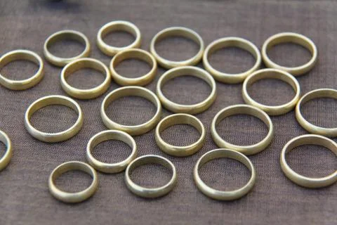 Gold ring with background Foto stock