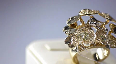 Gold ring Stock Footage 7748152