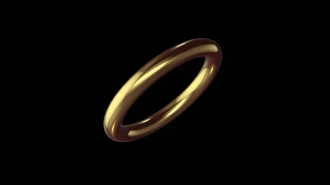 Gold Ring Stock Footage 162685595