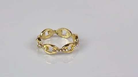 Gold ring Stock Footage 307863080