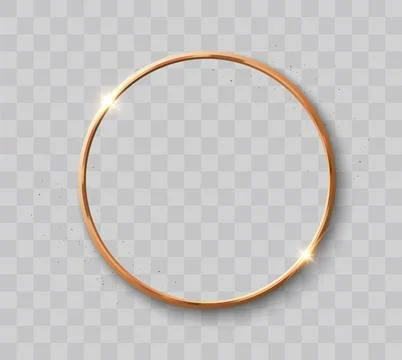 Gold Ring with Glitter Stock Illustration