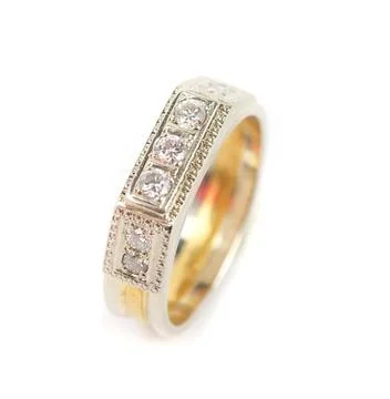 Gold ring gold ring with big blue gem and smaller diamonds Copyright: xZoo... Stock Photos