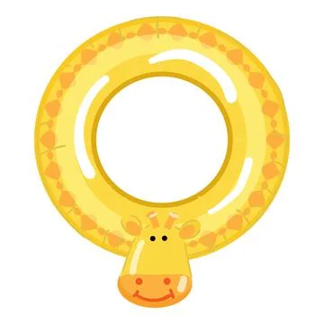Gold ring icon cartoon vector. Summer pool 스톡 일러스트