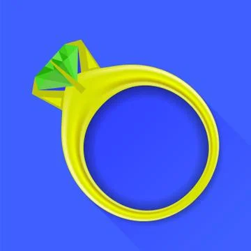 Gold Ring 스톡 일러스트