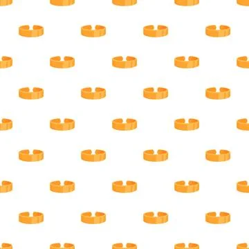 Gold ring jewelry pattern seamless repeating background Illustrazione stock