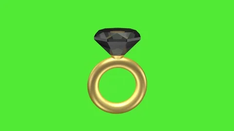 Gold ring with a large black stone. Gem mining and jewelry. Stock Footage 270930087