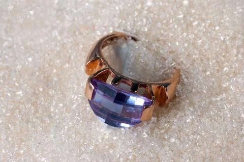 Gold ring Foto stock