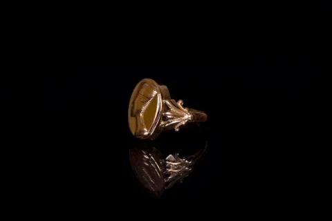 Gold ring Foto stock