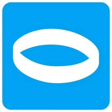 Gold Ring Rounded Square Vector Icon Stock Illustration