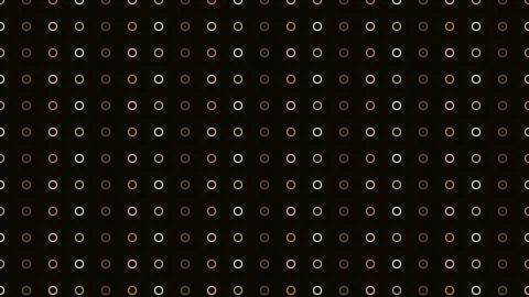Gold Ring Seamless Pattern on Black Background Stock Illustration