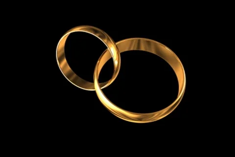 Gold rings Stock Footage 8597566