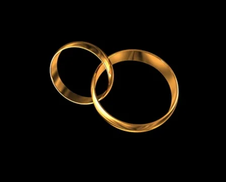 Gold rings Stock Footage 8597568