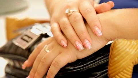 Gold Rings in the hend Stock Footage 78926710