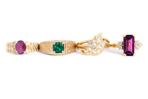 Gold rings Stock Photos