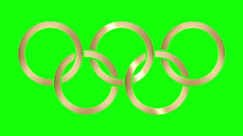 Gold Rings Spin in a seamless loop (4k) Video stock 64794410