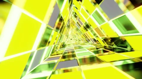 Gold rotated tunnel vj Loop Stock Footage 156459126