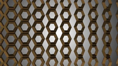 Gold rotating chains. seamless loop. Stock Footage 83985216
