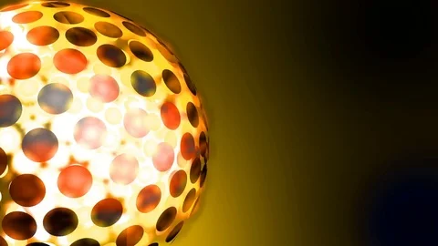 Gold rotating globe seamless background texture for broadcast and presentation Video stock 72010945