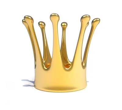 A gold royal crown Stock Illustration