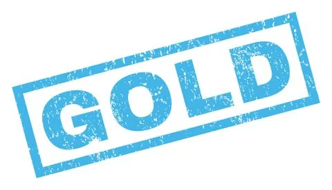 Gold Rubber Stamp Stock Illustration