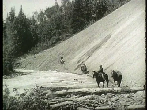 The gold rush in Alaska. Stock Footage 74775921
