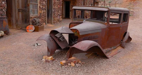 Gold Rush Car Stock Footage 123557477
