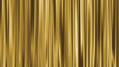 Gold Satin Curtain Loop Stock Footage 72605698