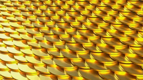 The Gold scale for abstract Background 3d Rendering. Stock Photos
