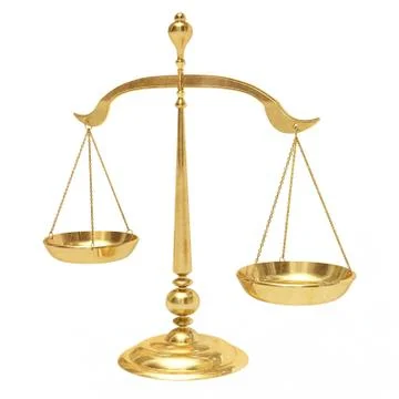 Gold scales Stock Illustration