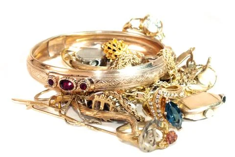 Gold scrap Stock Photos
