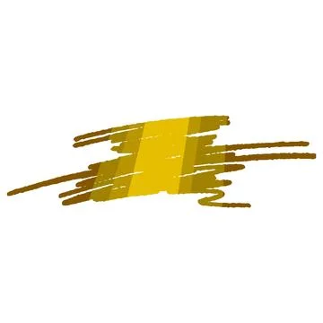 Gold scratch effect brush stroke texture background Stock Illustration