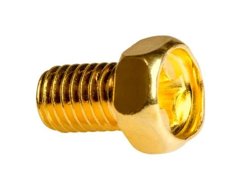 Gold screw Stock Photos