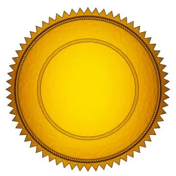 Gold seal Stock Illustration