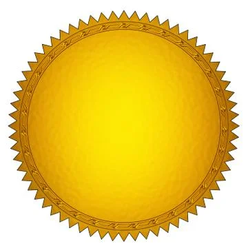 Gold seal Stock Illustration