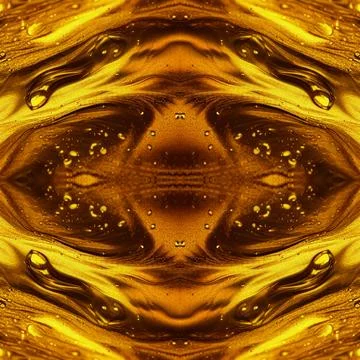 Gold seamless background with splashes and drops of liquid gold. Abstraction  Stock Illustration