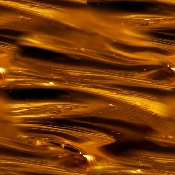 Gold seamless background with waves of liquid gold. Abstraction with liquid g Stock Illustration